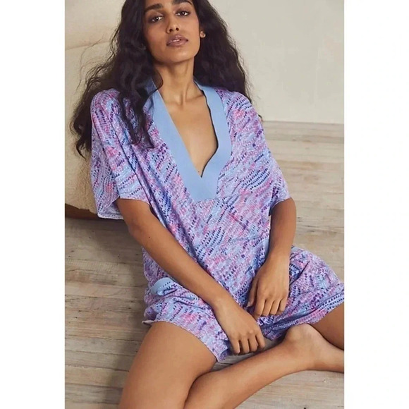 New Free People Intimately Printed Onesie One Piece Why Not Romper - Picture 1 of 11